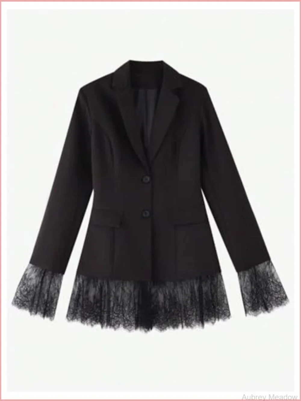 Women's Lace Blazer Jacket Long Sleeve Business Casual Office Work Outerwear